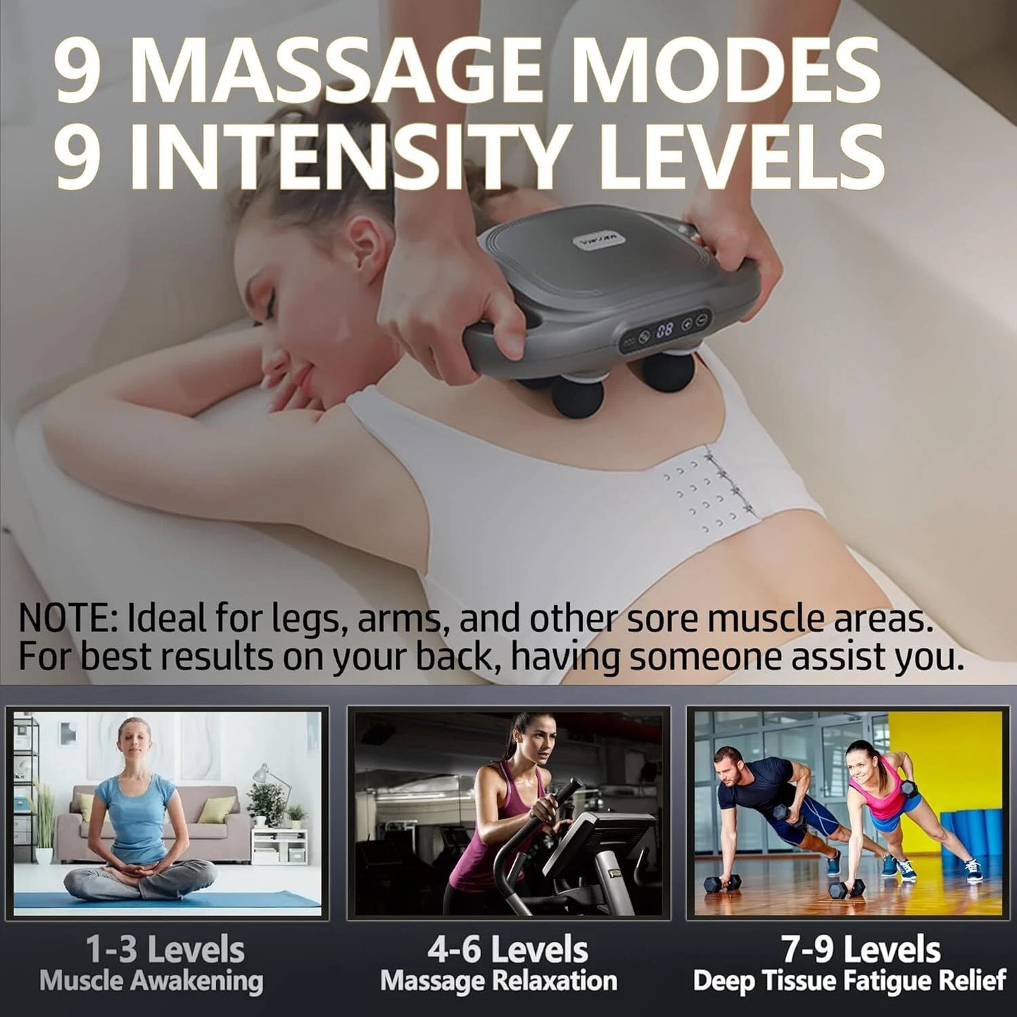 Six Heads Body Massage Gun