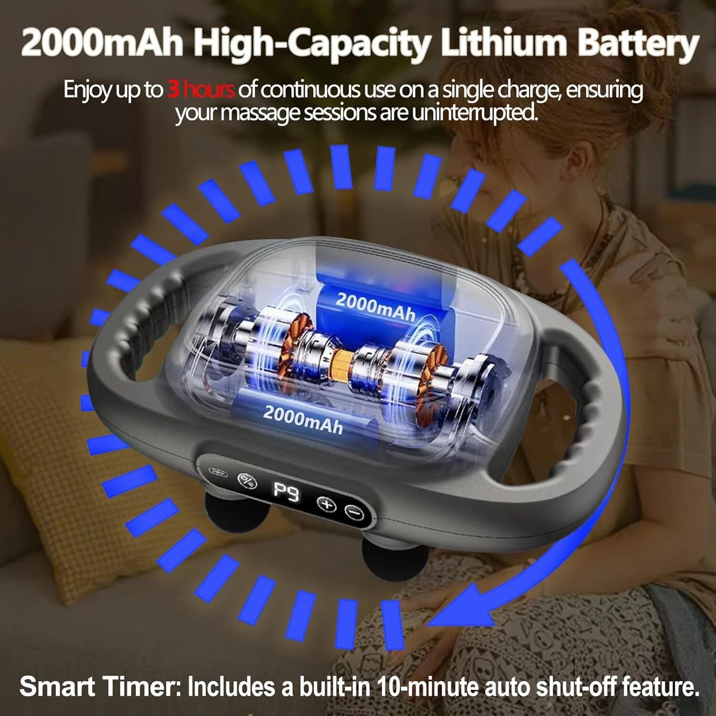 Six Heads Body Massage Gun