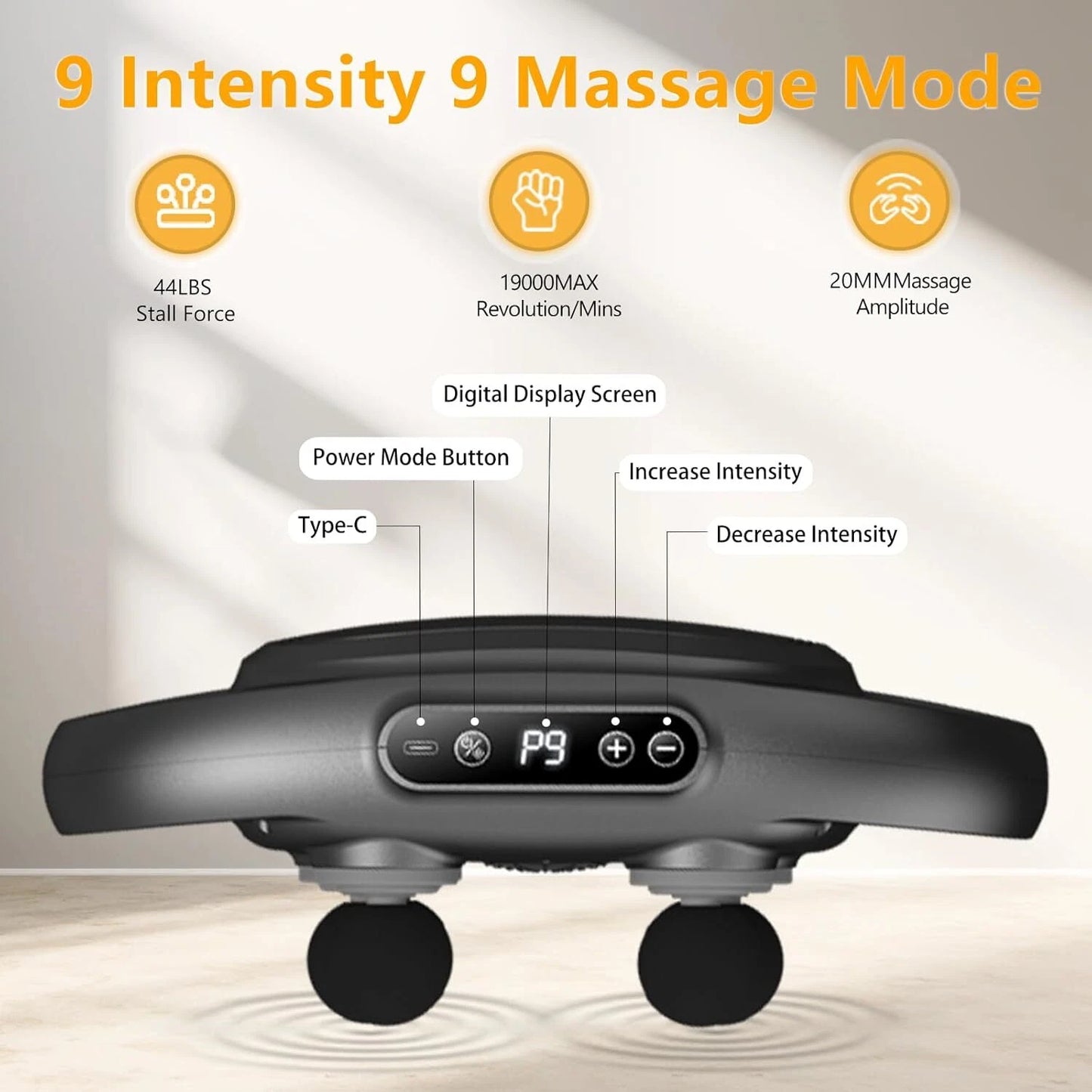 Six Heads Body Massage Gun